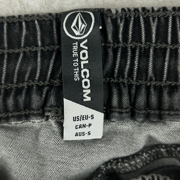 Volcom Frickin Slim Jogger Pants Mens Small Black 98% Cotton Stretch A12117C3 - Picture 8 of 14